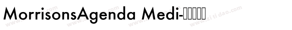 MorrisonsAgenda Medi字体转换